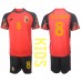 Belgia Youri Tielemans #8 Hjemmedraktsett Barn VM 2022 Kortermet (+ Korte bukser)